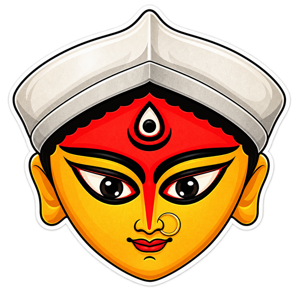 Durga Ma 11 | Om, Gods, Mantras & Spritual Symbols | StickerBD