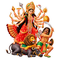 Ma Durga 14 | Om, Gods, Mantras & Spritual Symbols | StickerBD
