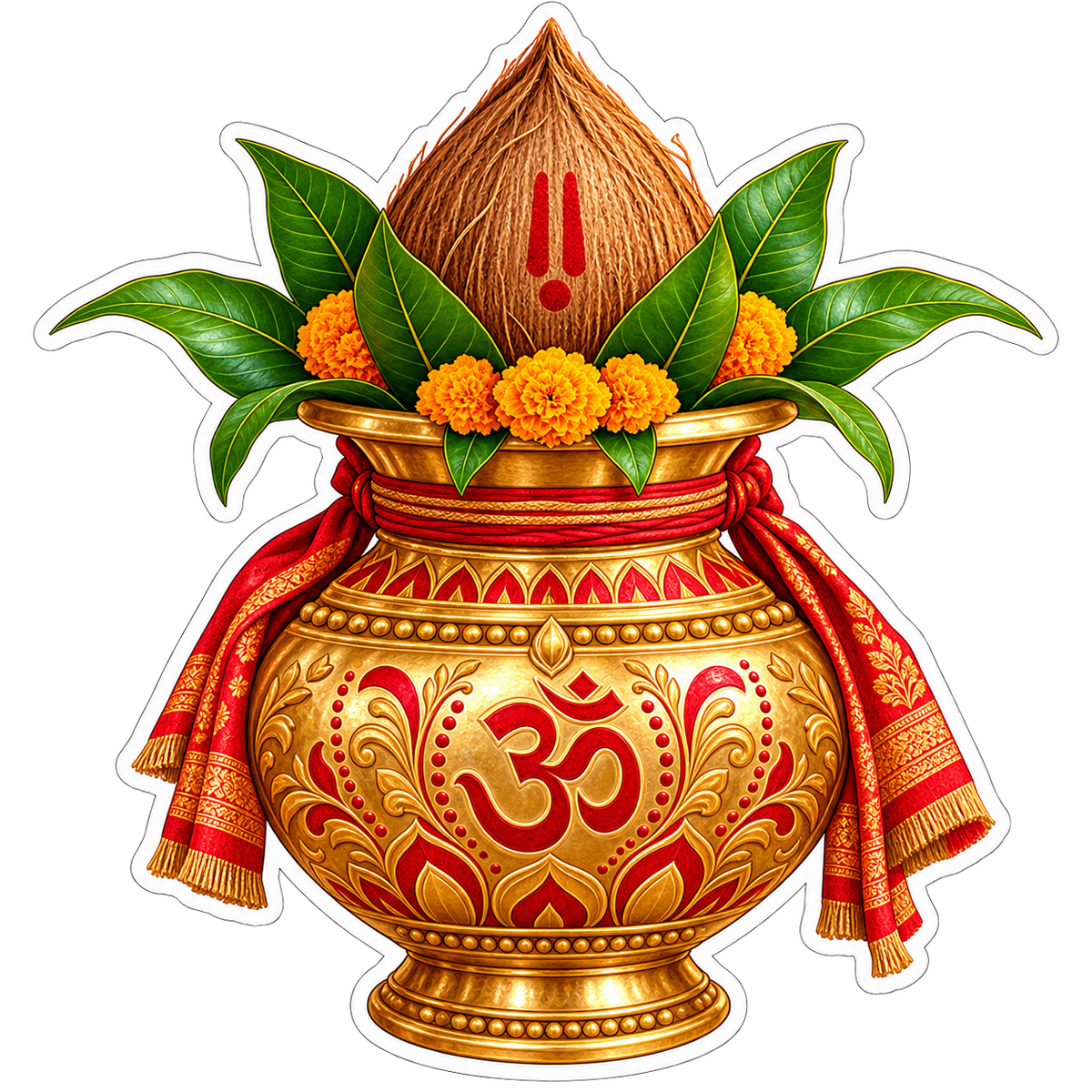 Kalash | Om, Gods, Mantras & Spritual Symbols | StickerBD