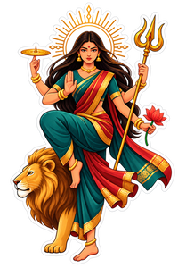 Ma Durga 16 | Om, Gods, Mantras & Spritual Symbols | StickerBD