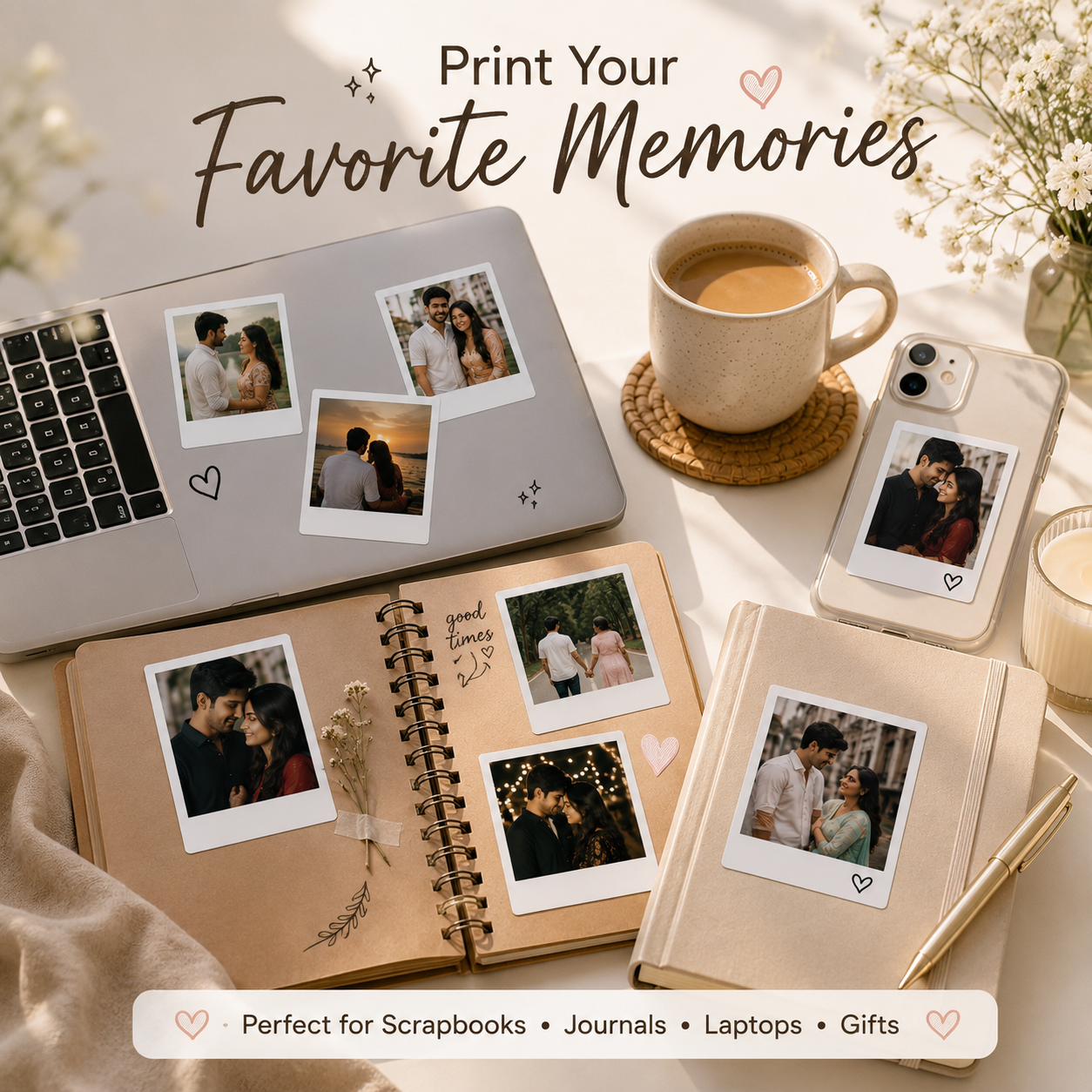 Polaroid Photo Sticker Prints | Custom Picture Prints | StickerBD
