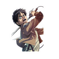 Eren Yeager 2 Attack on Titan Anime Sticker