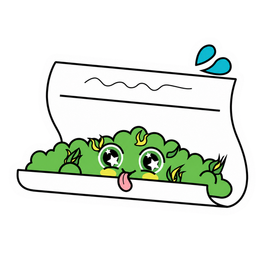 Happy Roll Hemp Sticker