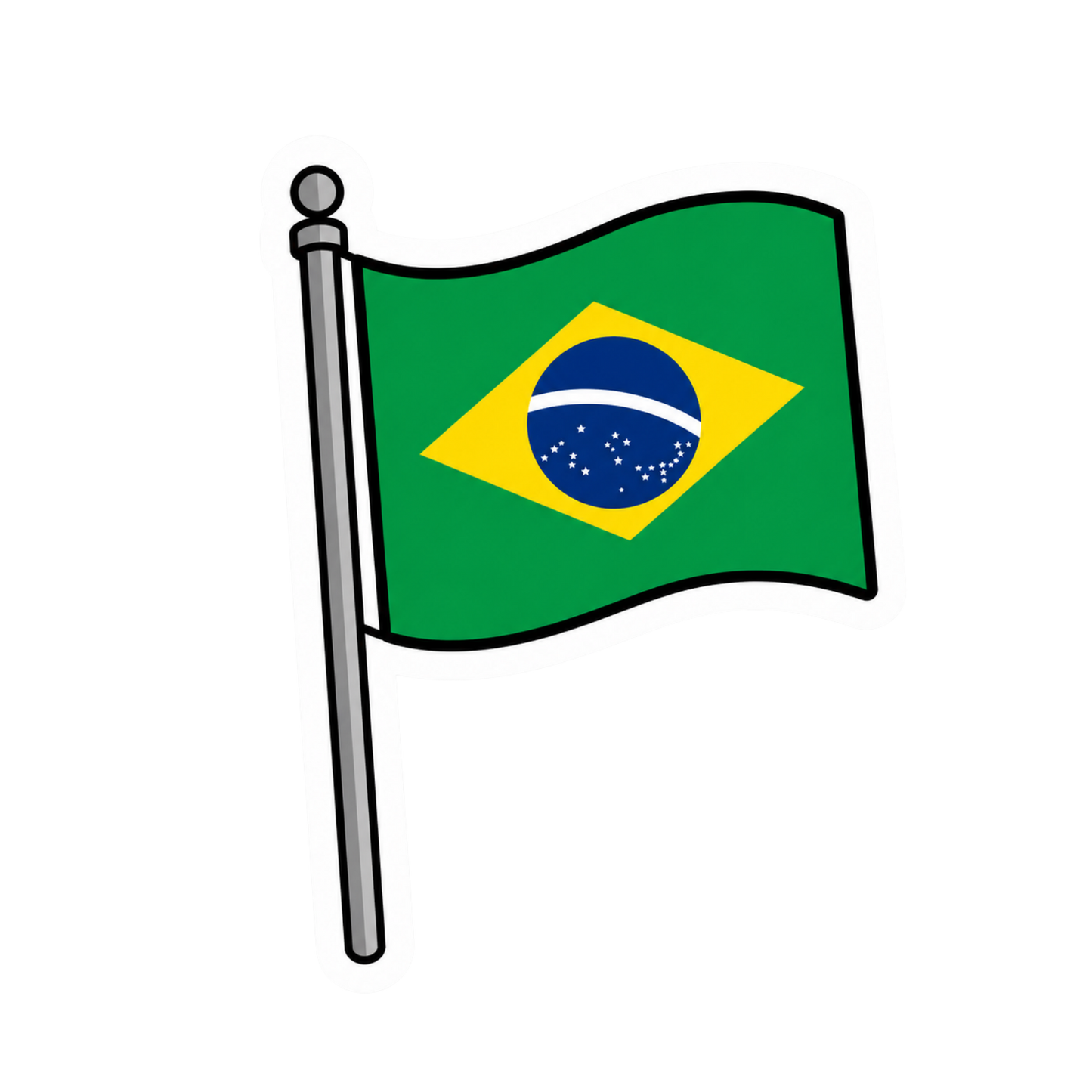 FC Brazil 39 | Brazil Football Sticker | Football sticker