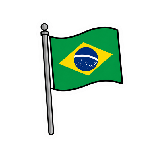 FC Brazil 39 | Brazil Football Sticker | Football sticker
