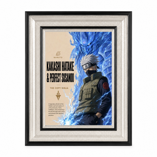 Kakashi Hatake Collector's Edition Framed Poster | Naruto | StickerBD