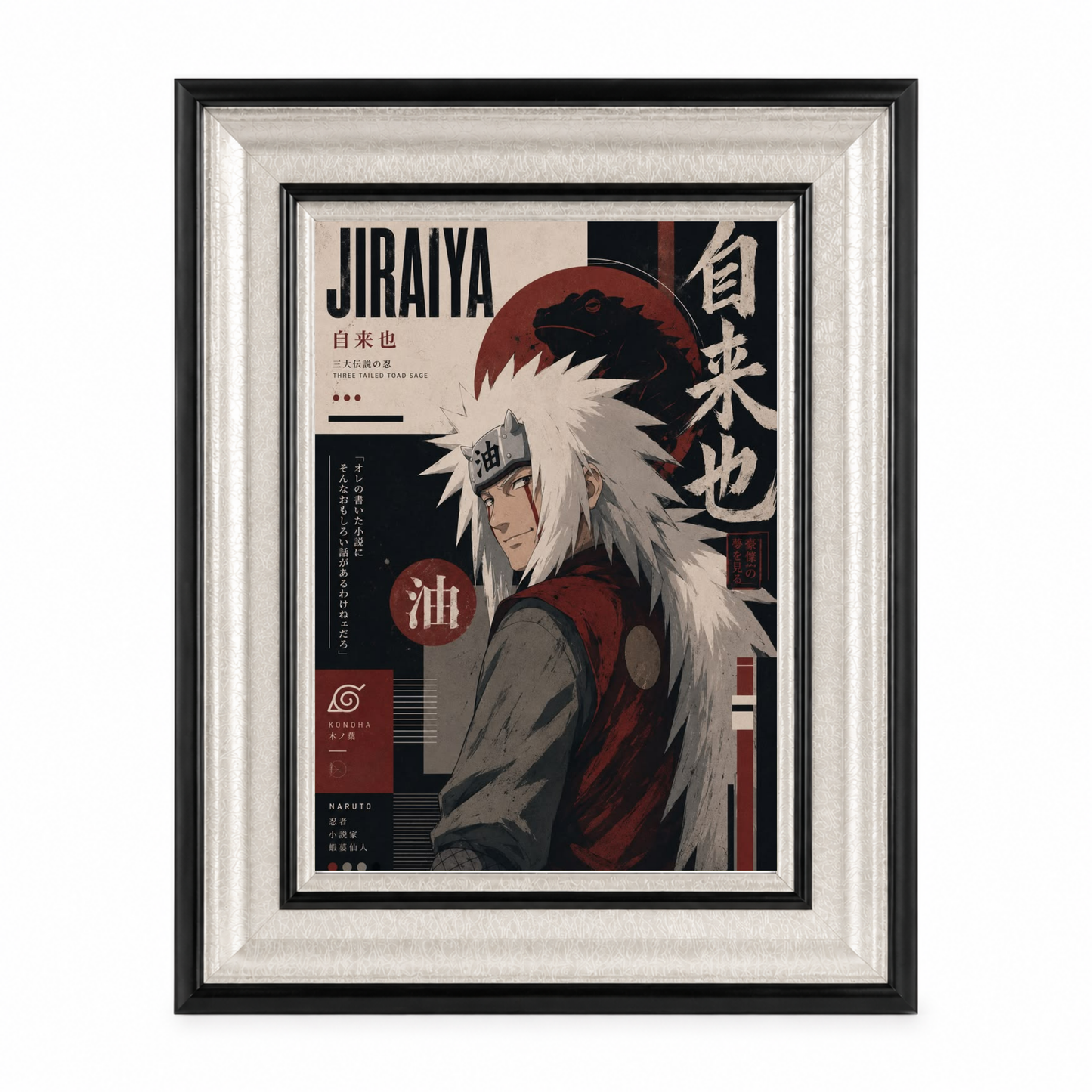 Jiraiya Collector's Edition Framed Poster | Naruto | StickerBD
