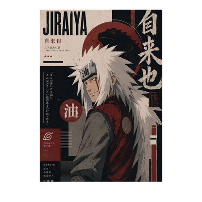 Jiraiya Collector's Edition Framed Poster | Naruto | StickerBD