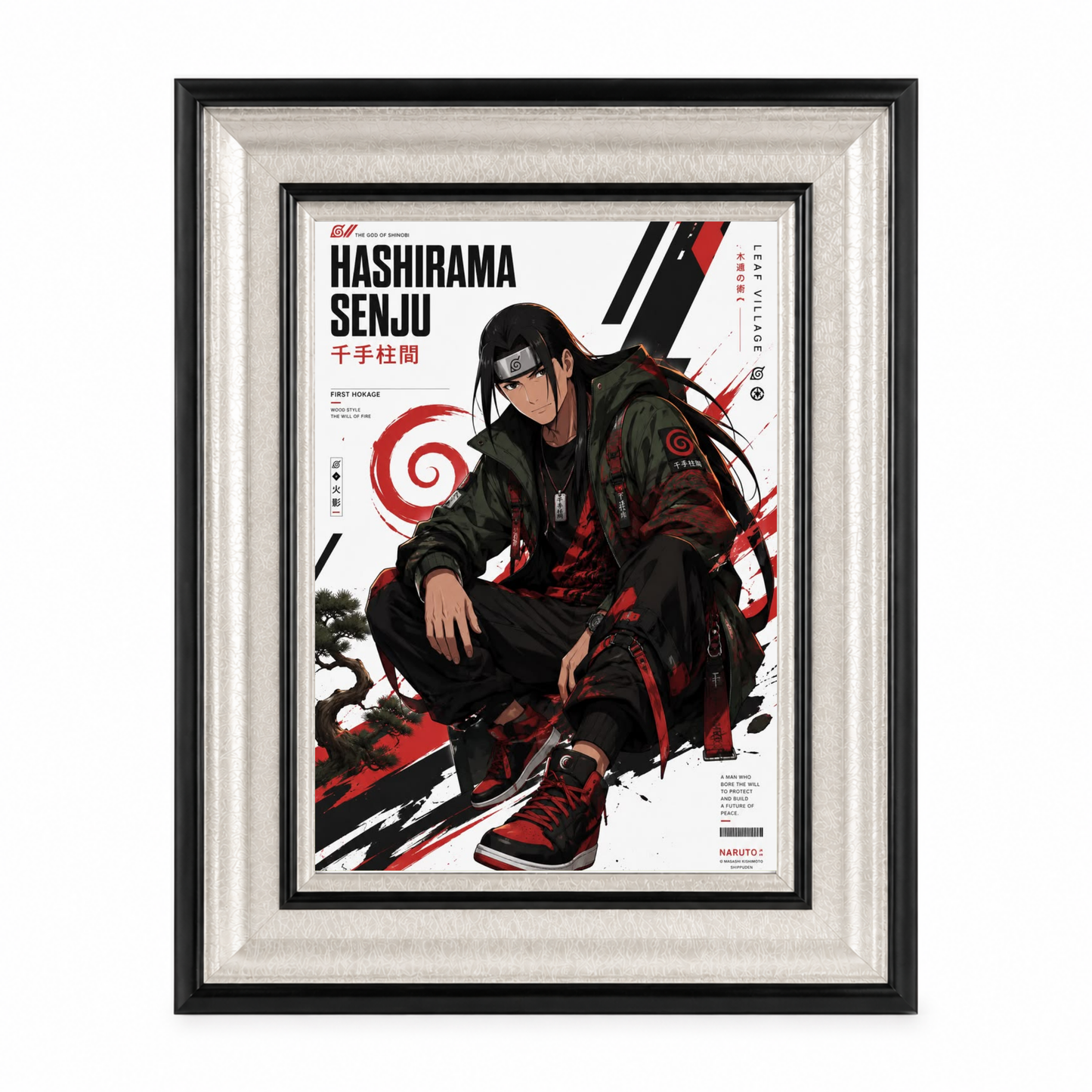 Hashirama Senju Collector's Edition Framed Poster | Naruto | StickerBD