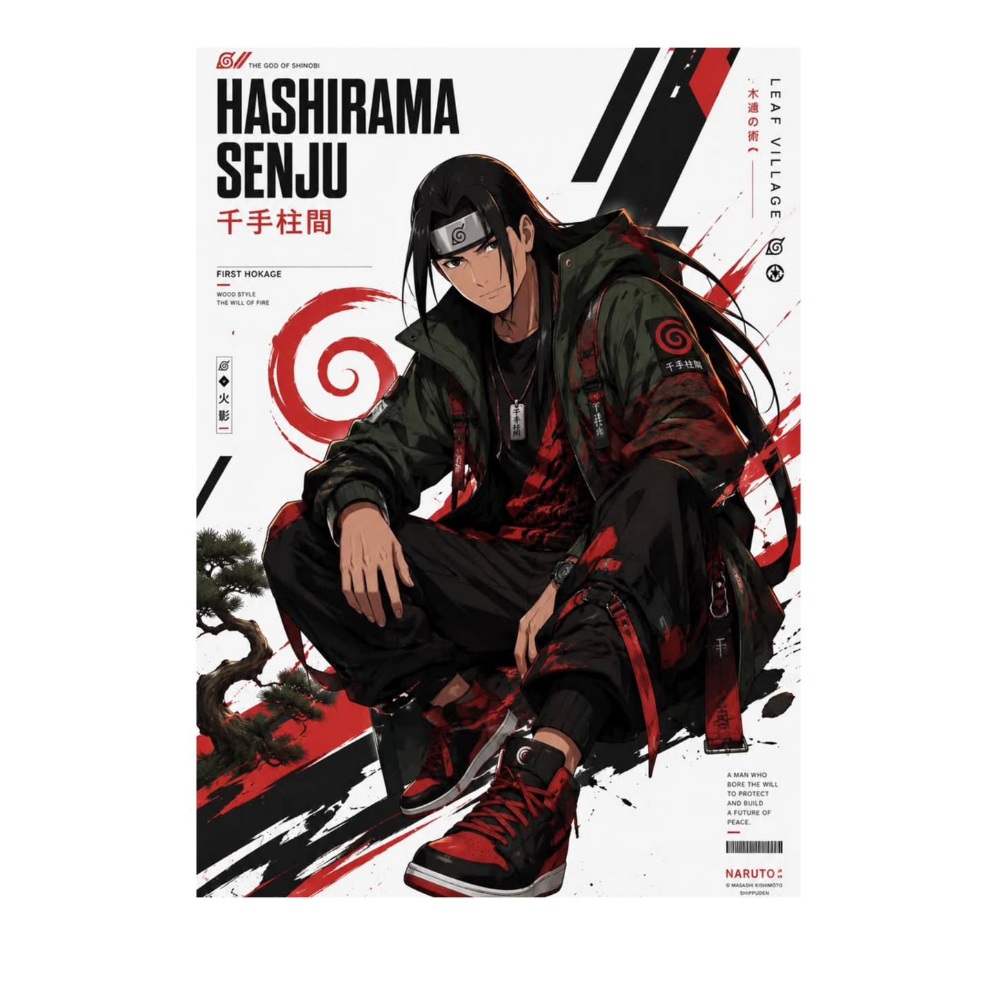 Hashirama Senju Collector's Edition Framed Poster | Naruto | StickerBD