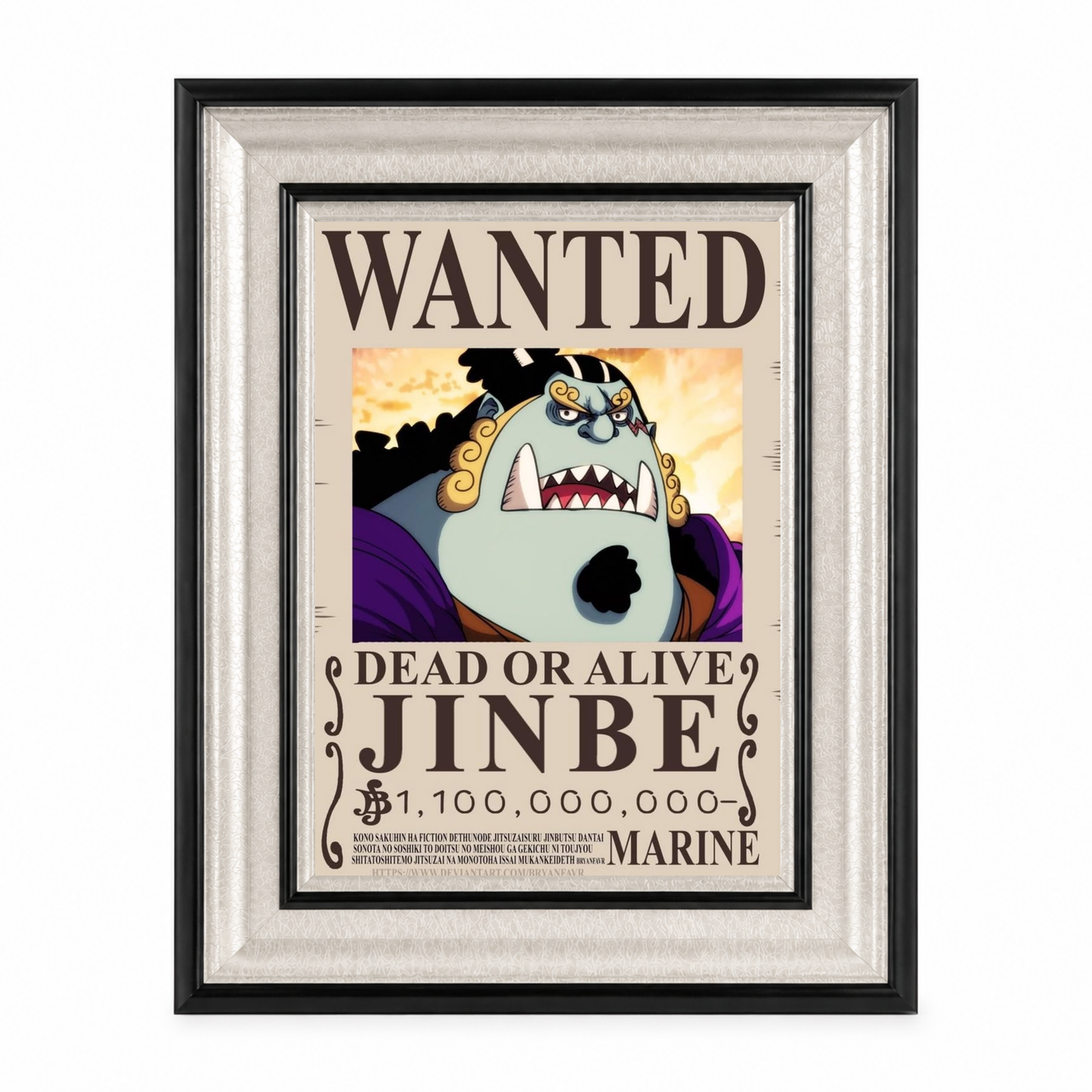 Jinbe Collector's Edition Framed Poster | One Piece | StickerBD