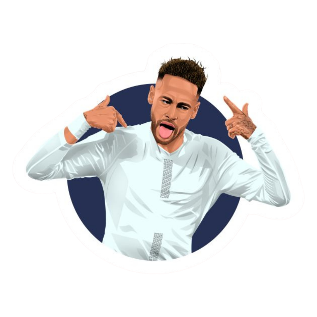 Neymar Jr 11 | Football Player Premium Sticker