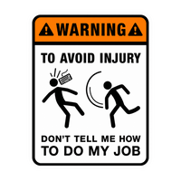 Warning Office stickers