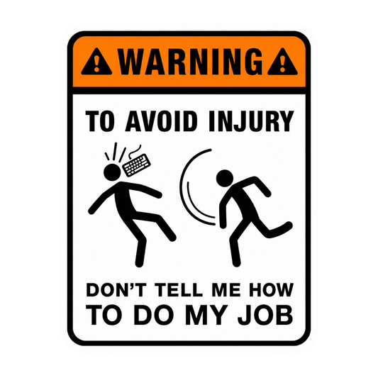 Warning Office stickers