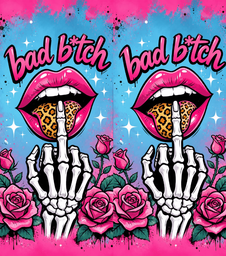 Bad B*tch Rose Lighter | StickerBD - StickerBD