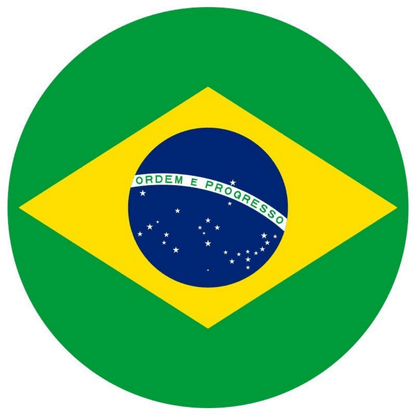 Brazil Fan Tinplate Badge - StickerBD