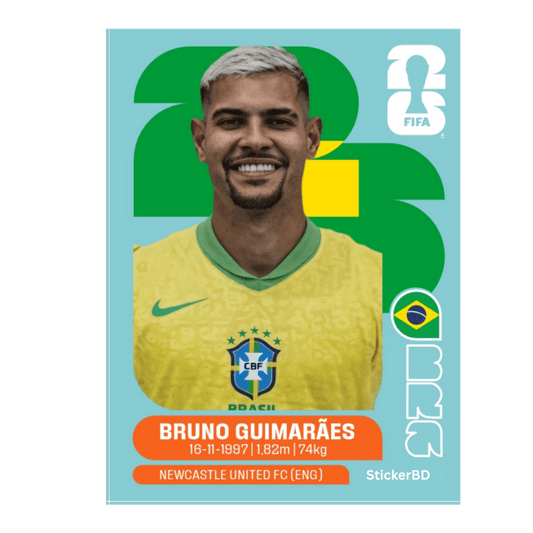 Bruno Guimaraes | Player Card - StickerBD