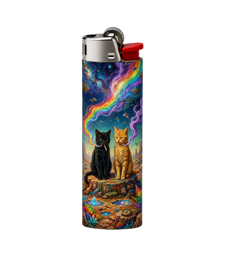 Cat pot Lighter | StickerBD - StickerBD