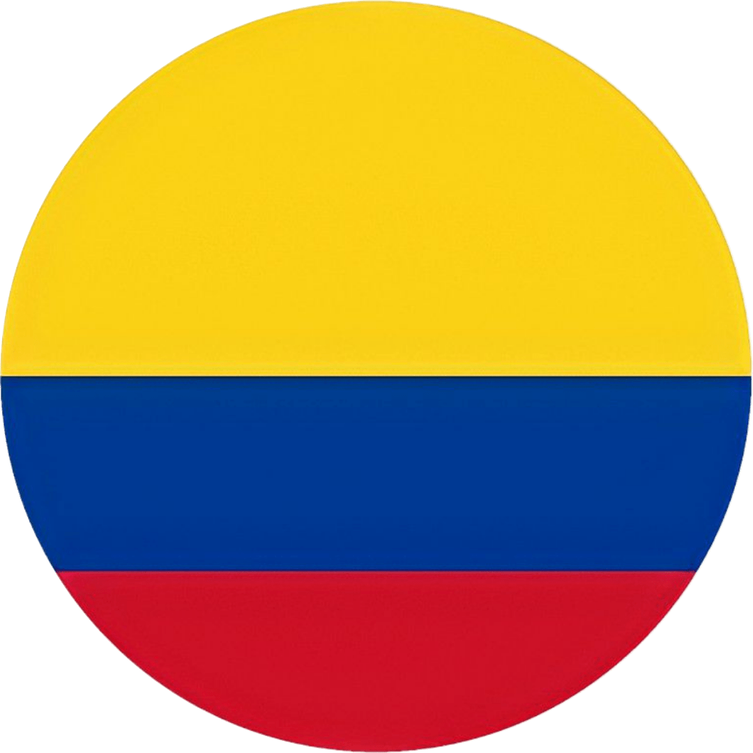 Colombia Fan Tinplate Badge - StickerBD