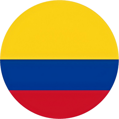 Colombia Fan Tinplate Badge - StickerBD