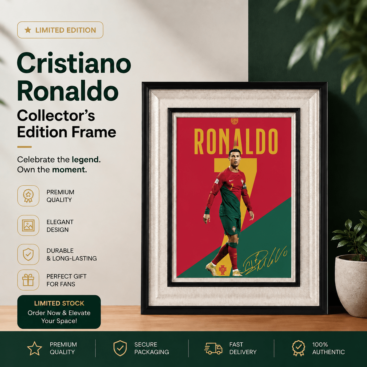 Cristiano Ronaldo Collector's Edition Frame | No. 01 - StickerBD