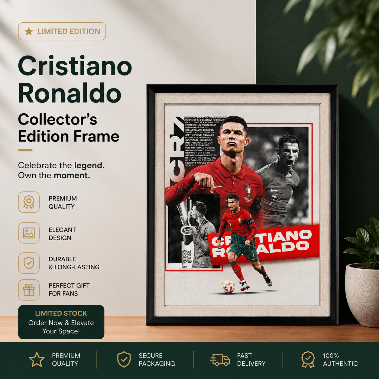 Cristiano Ronaldo Collector's Edition Frame | No. 03 - StickerBD
