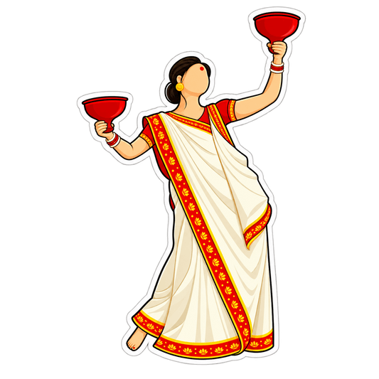 Durga Dance 2 | Om, Gods, Mantras & Spritual Symbols | StickerBD - StickerBD