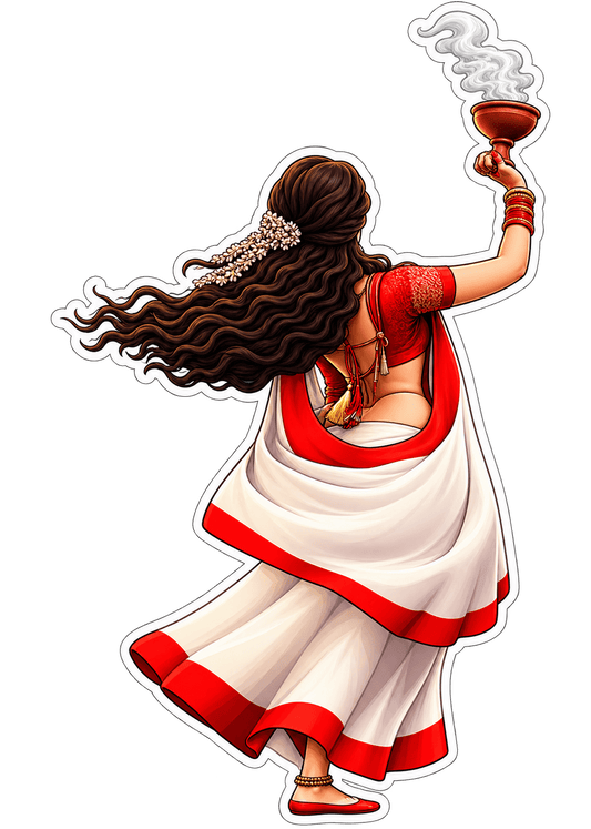 Durga Dance 3 | Om, Gods, Mantras & Spritual Symbols | StickerBD - StickerBD