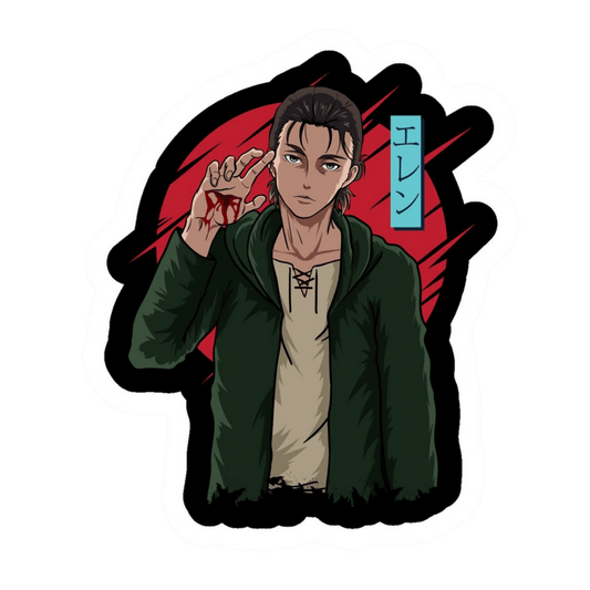 Eren Yeager 7 Attack on Titan Anime Sticker - StickerBD