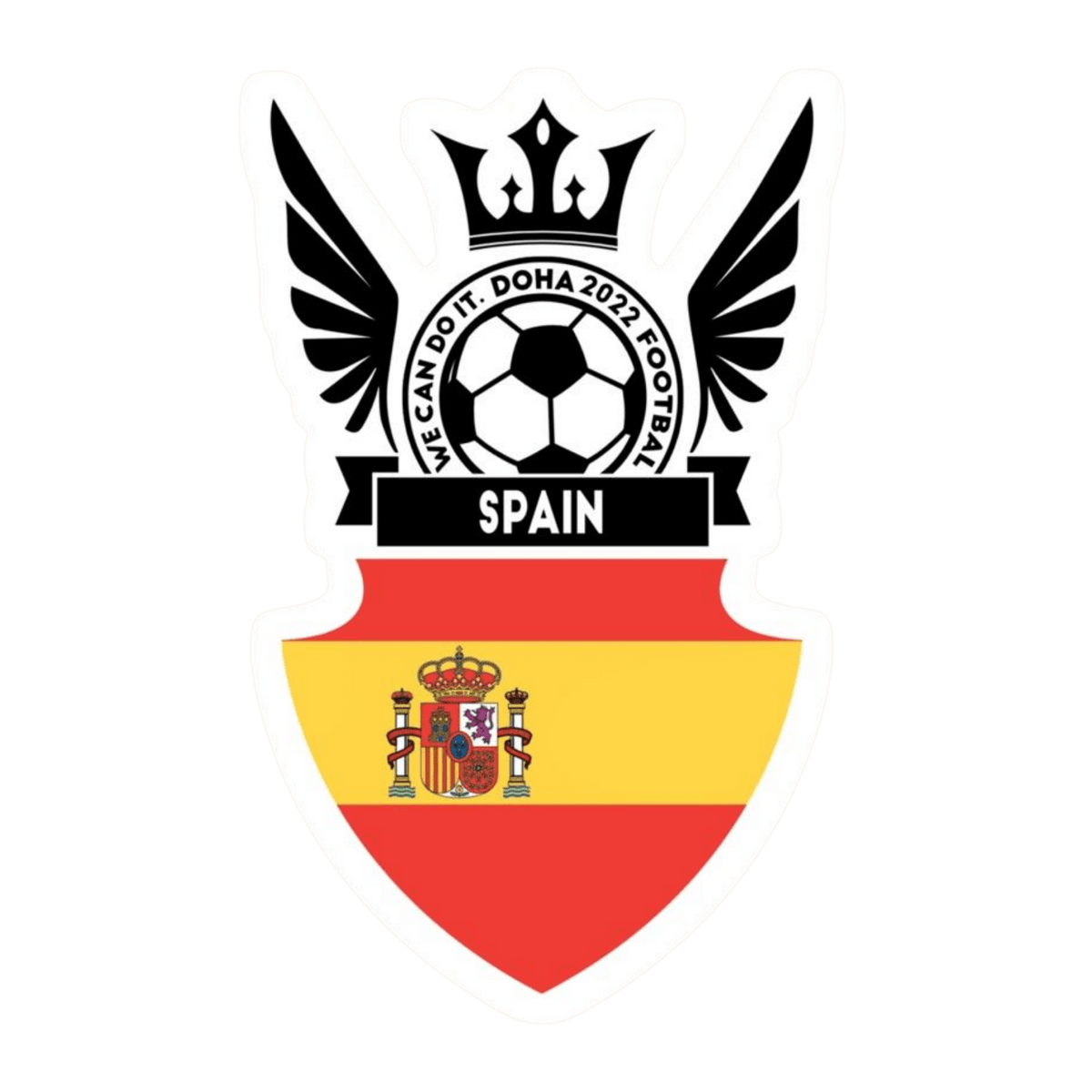 FC Spain 28 | Spain Football Sticker | Football Team - StickerBD