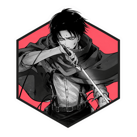 Levi Ackerman Attack on Titan Anime Sticker - StickerBD