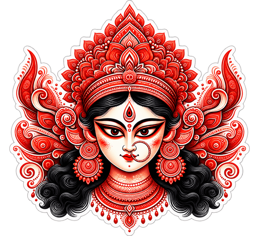 Ma Durga 5 | Om, Gods, Mantras & Spritual Symbols | StickerBD - StickerBD