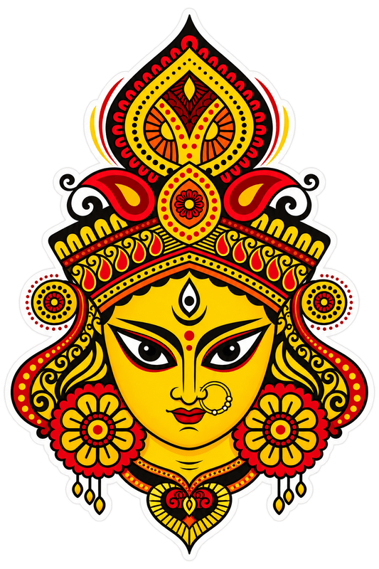 Ma Durga 7 | Om, Gods, Mantras & Spritual Symbols | StickerBD - StickerBD