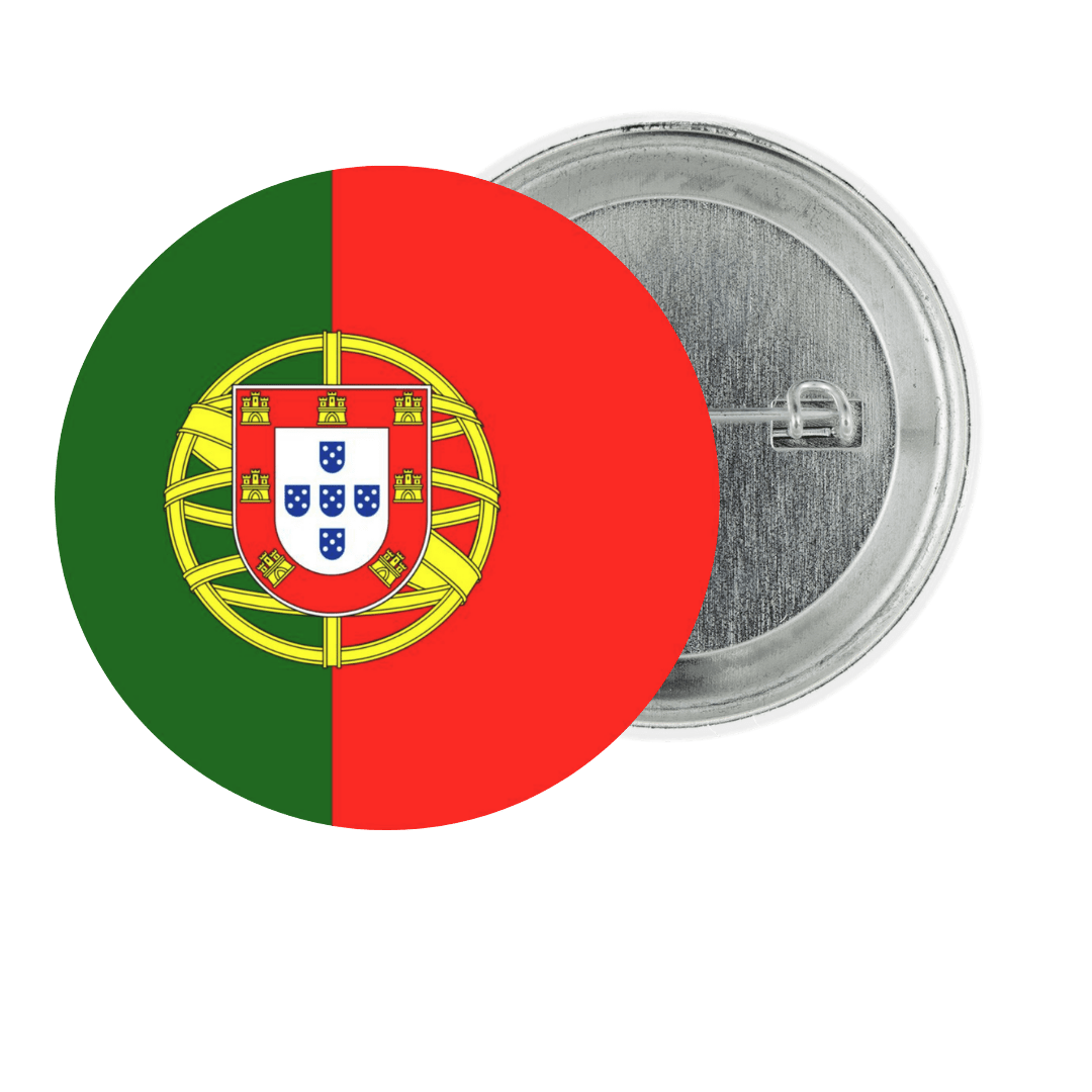 Portugal Fan Tinplate Badge - StickerBD