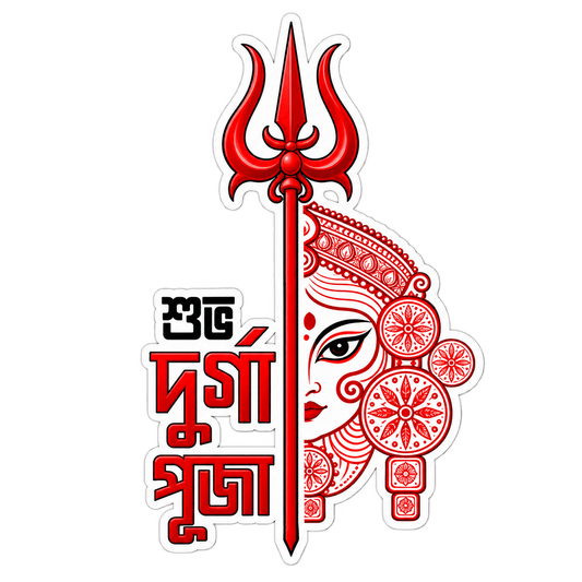 Shuvo Durga Puja | Om, Gods, Mantras & Spritual Symbols | StickerBD - StickerBD