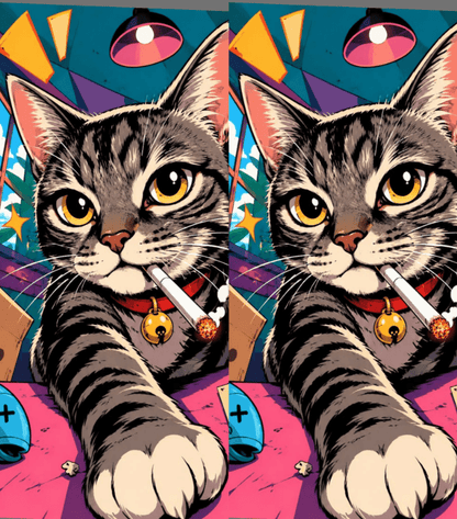 smoking cat Lighter | StickerBD - StickerBD