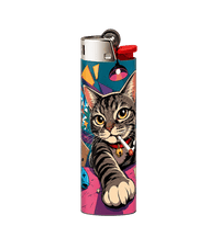 smoking cat Lighter | StickerBD - StickerBD