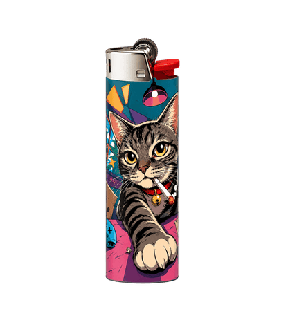 smoking cat Lighter | StickerBD - StickerBD