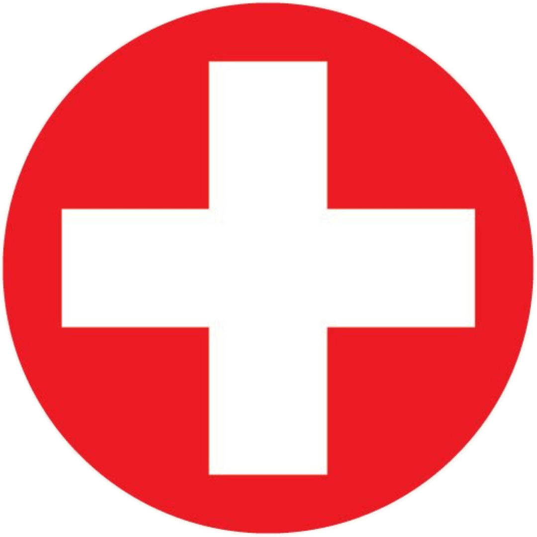 Switzerland Fan Tinplate Badge - StickerBD
