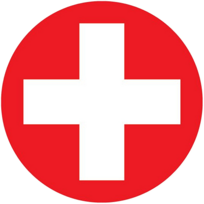 Switzerland Fan Tinplate Badge - StickerBD
